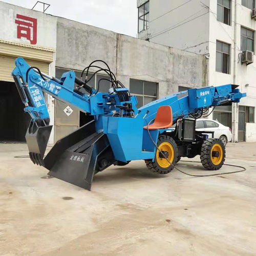 輪胎式耙斗機柴電混合扒斗裝載機 小型折尾扒渣機的生產(chǎn)與應用